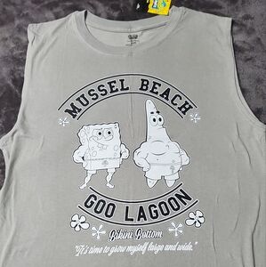 BUNDLE of 3 NEW Spongebob & Toy Story Tank Tops L-XL